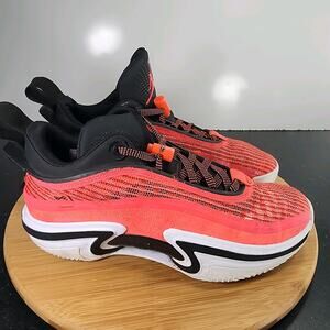 Men's Air Jordan 36 Low Sz 8 010263 Red Black Mesh Basketball Sneakers Shoes